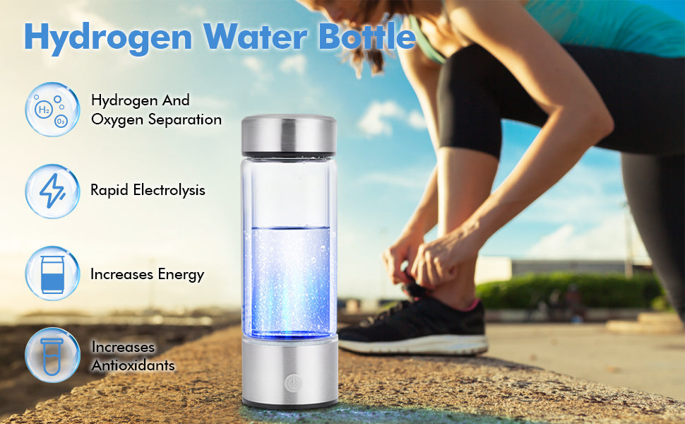 Hydrogen Water Bottle - Hydrogen-Rich Water Ionizer Tumbler