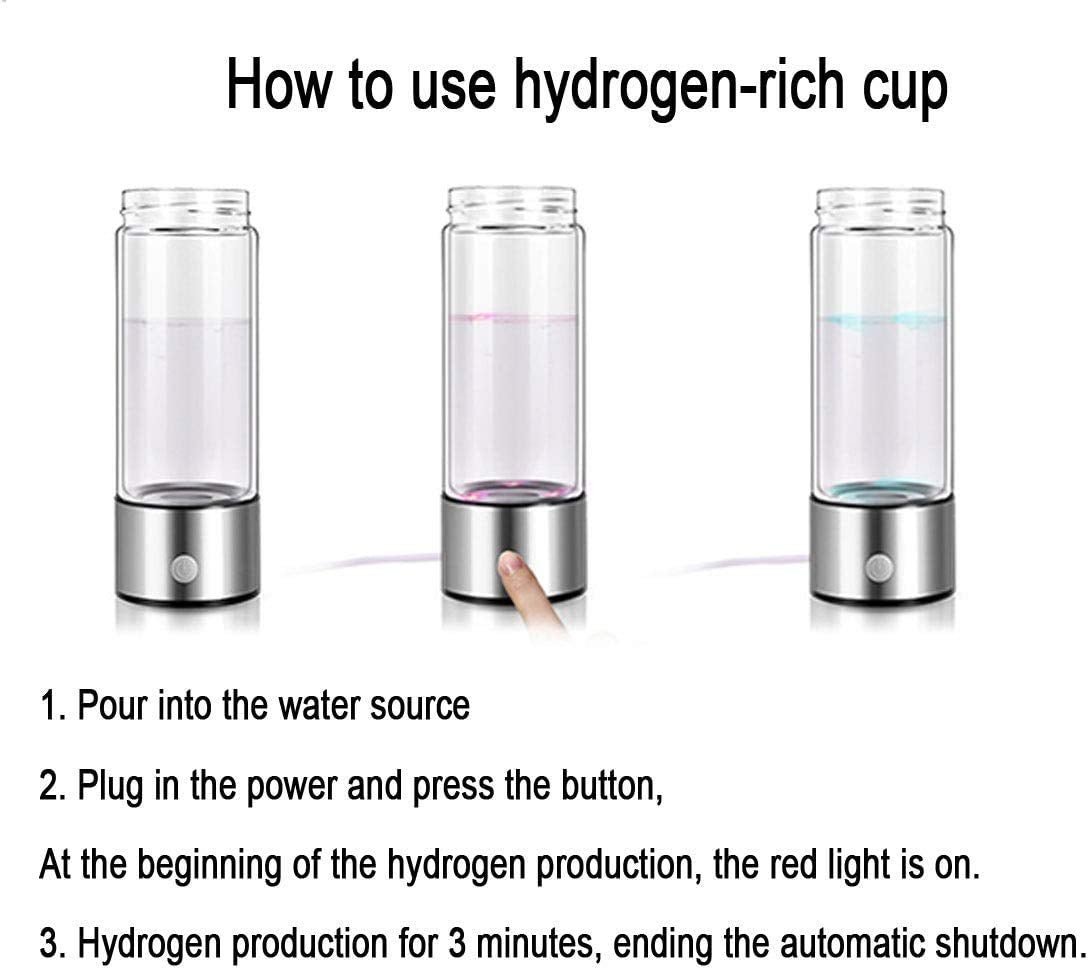 Hydrogen Water Bottle - Hydrogen-Rich Water Ionizer Tumbler