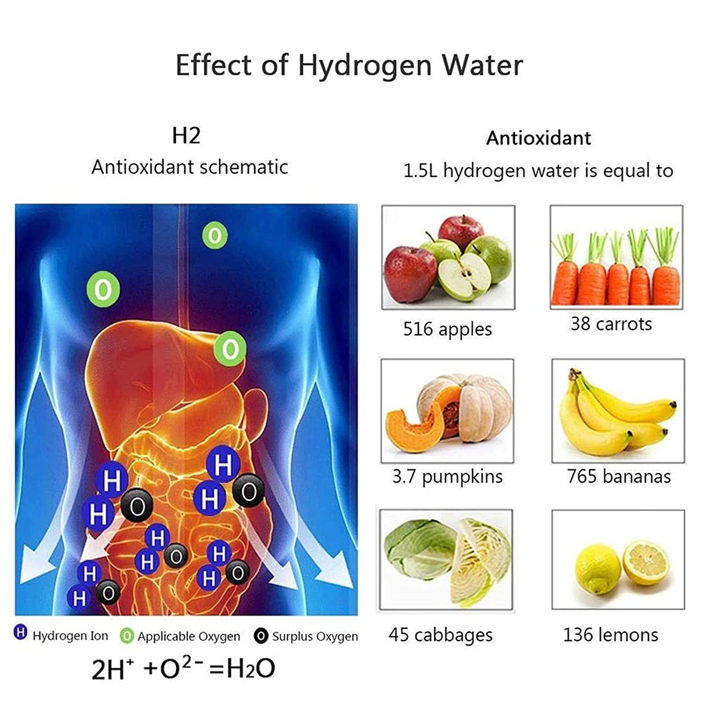 Hydrogen Water Bottle - Hydrogen-Rich Water Ionizer Tumbler